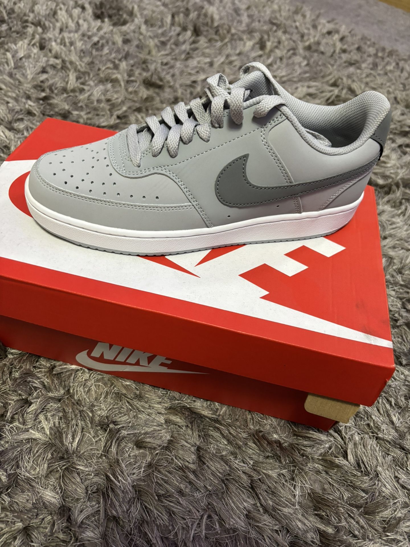 Men’s Nike Court Vision Lows Smoke Grey White 
