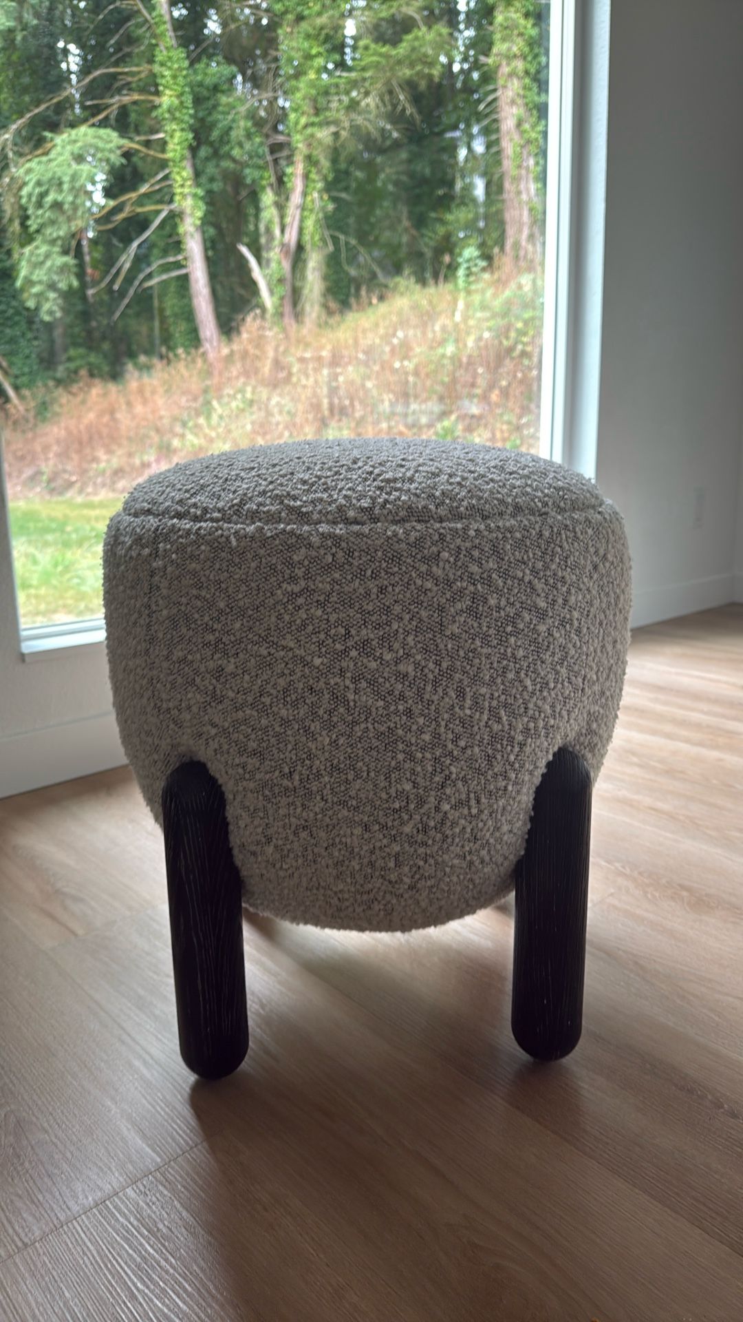 Crate And Barrel Boucle Ottomans