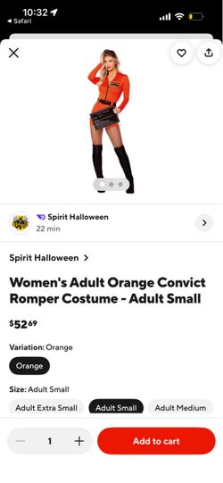 Prisoner costume WOMENS