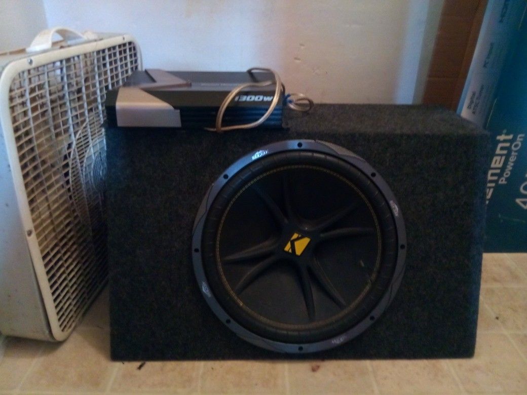 15 Inch Sub In Box Amp And Wiring 