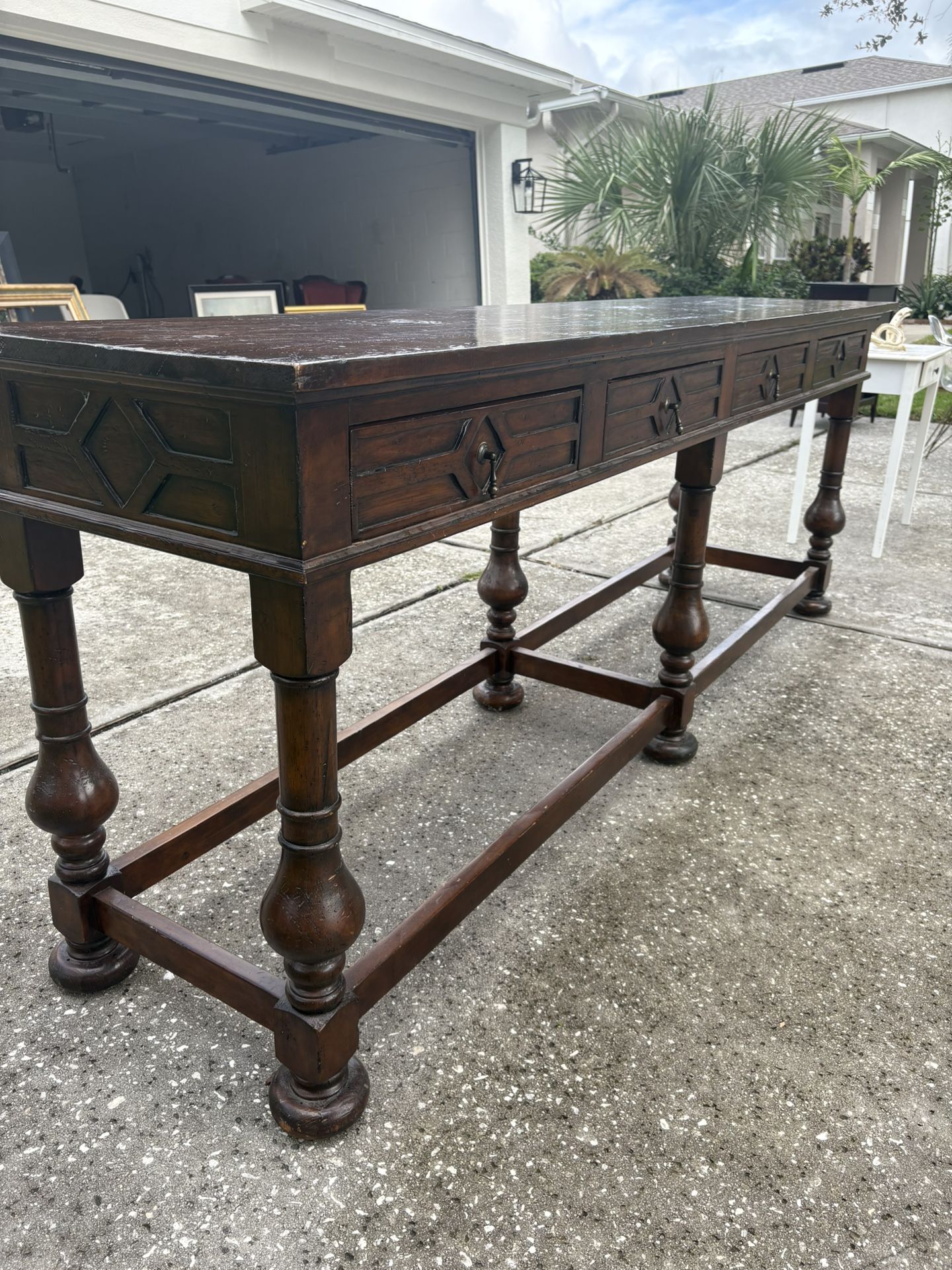 8 1/2ft Solid Wood Buffet