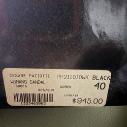 CESARE PICIATTI BLACK US 9