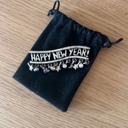 Happy New Year Brooch