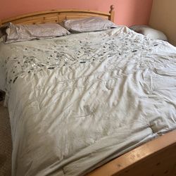 Queen Bed Frame and  Mattress