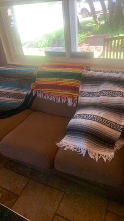 3 Mexican blankets selling together $40 firm