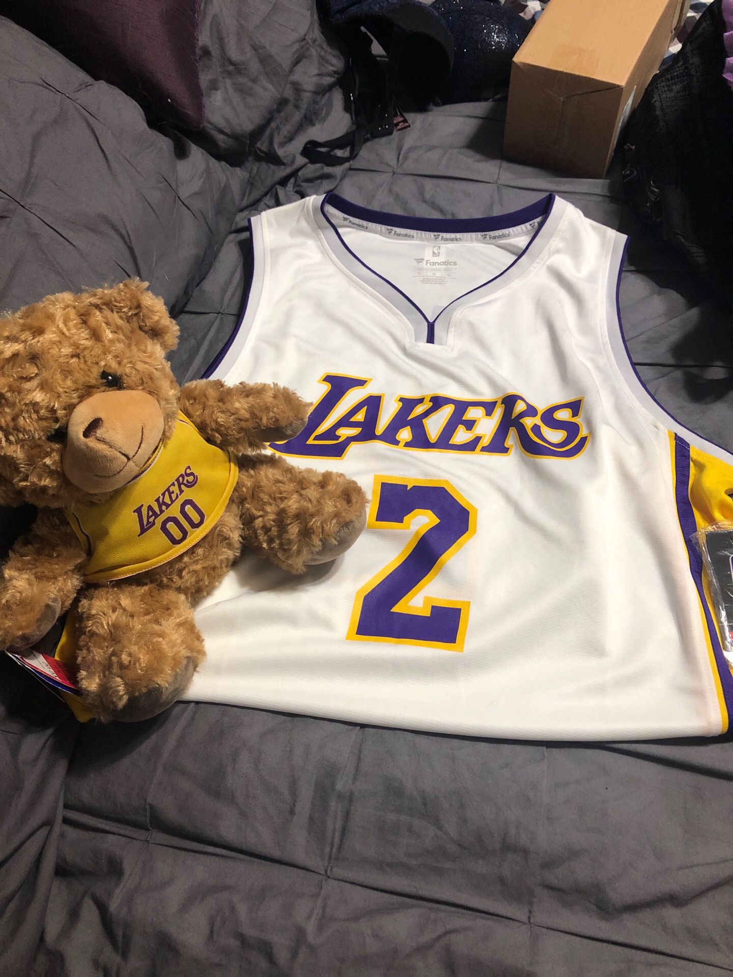 Los Angeles Lakers jersey with bear giftset