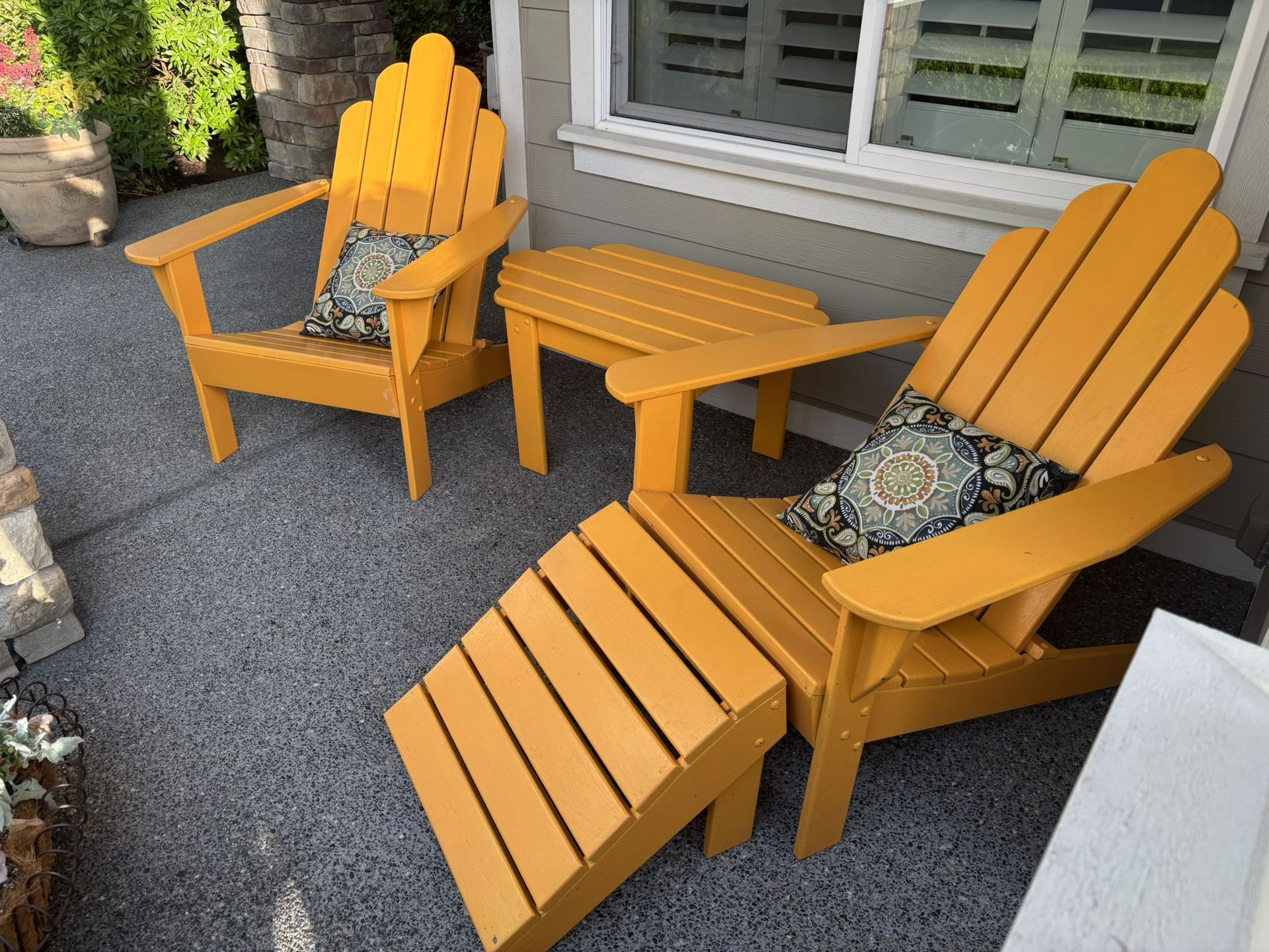 Adirondack Chair And table Set