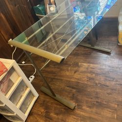 Glass Table Top Desk