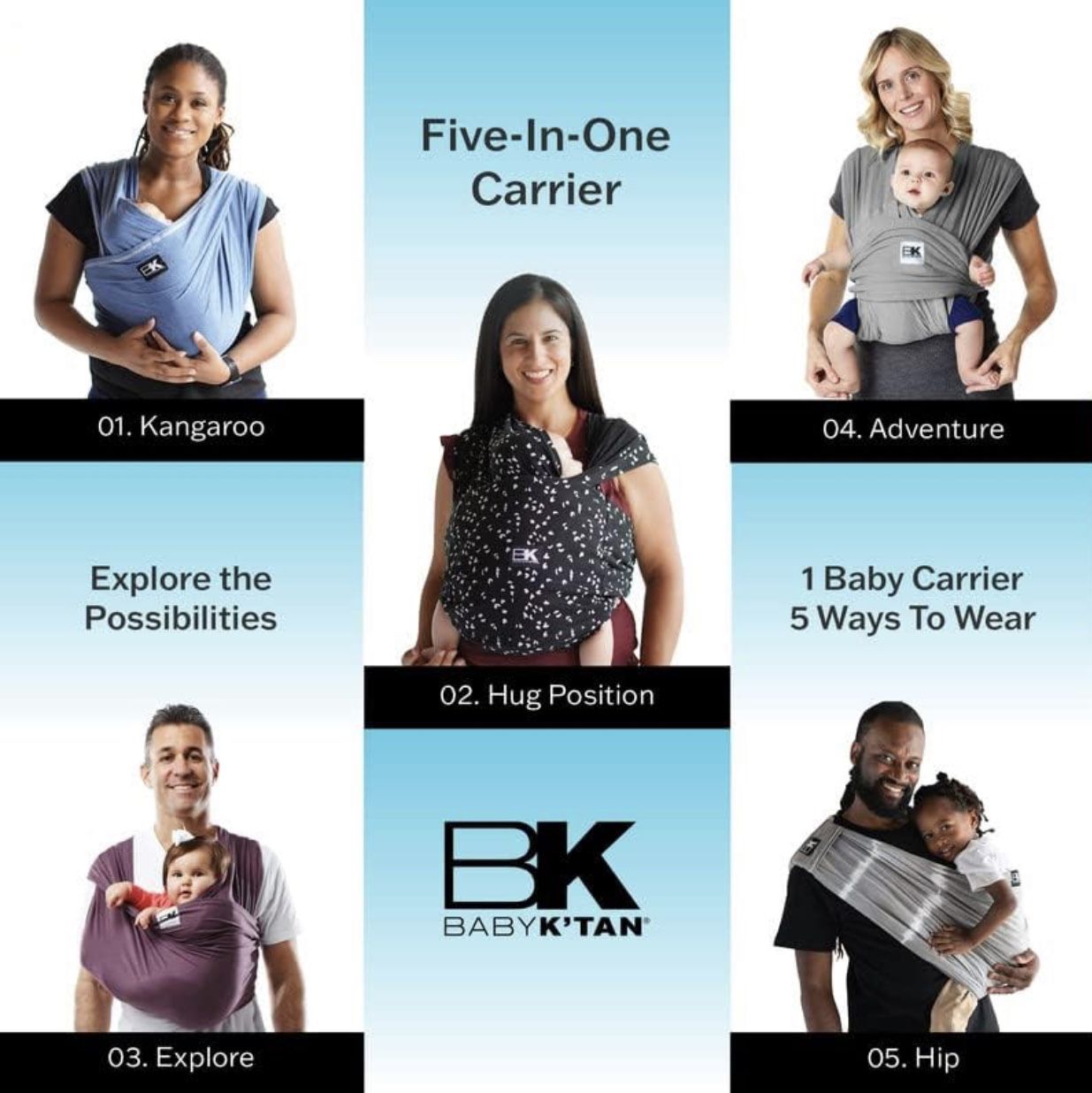 BK Baby Wrapped Ready To Wear Baby Carrier