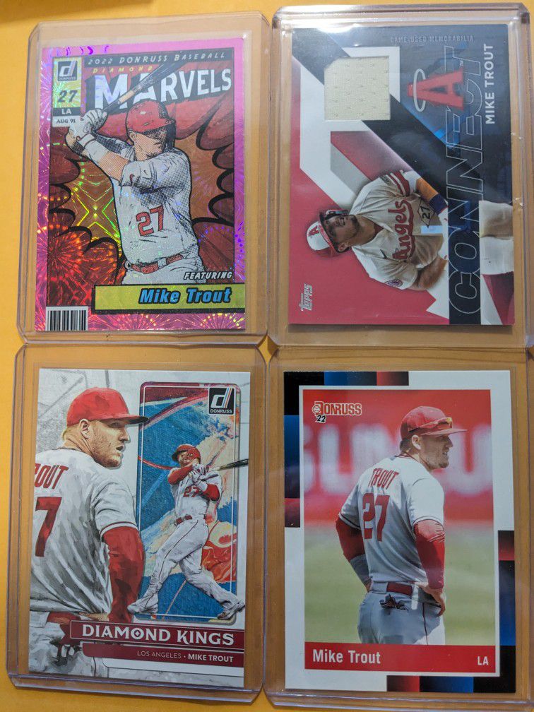 Mike Trout lot of 4 cards