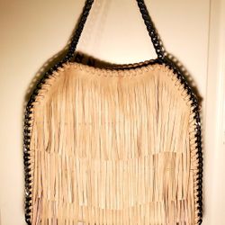 Bam Forever Beige Fringe Women Bag Cowgirl 