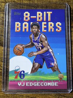 VJ Edgecombe Topps 2025 8-Bit Ballers Rookie Insert #8B-33 76ers