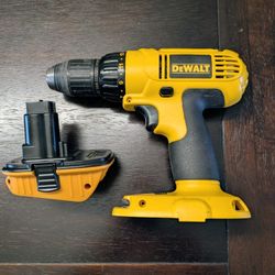DeWalt DC970 18v Drill with 20v MAX Adapter Bare Tool