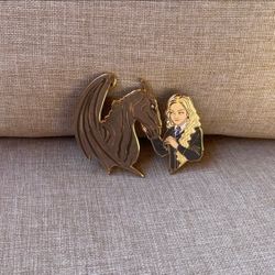 Luna Lovegood and Thestral Enamel Pin Harry Potter