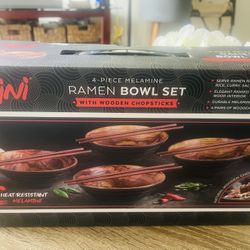 Ramen Bowl Set with wooden chopsticks! New