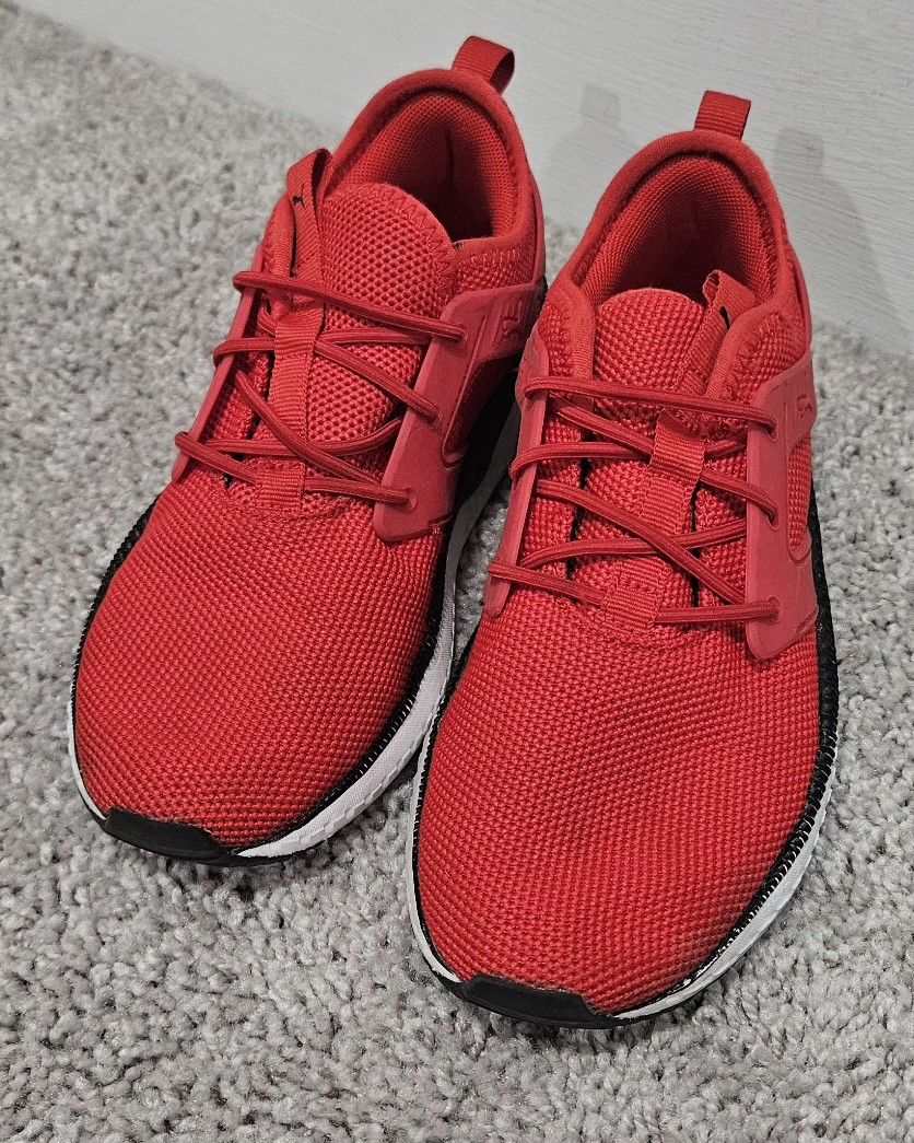 Puma Pacer Next Excel 381757 Red Running Shoes Sneakers Size 3C