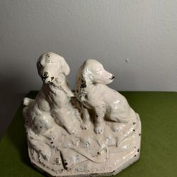 ANTIQUE CAST IRON SCULPTURE BOOKEND - DOORSTOP 5.8"×5.5"