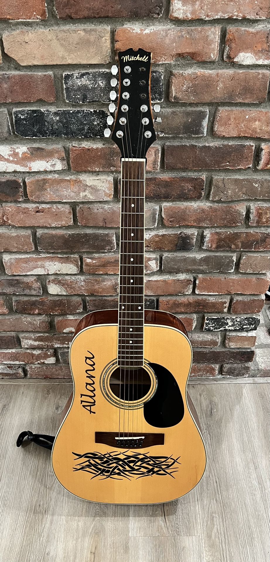 Mitchell 12 String Acoustic Guitar 