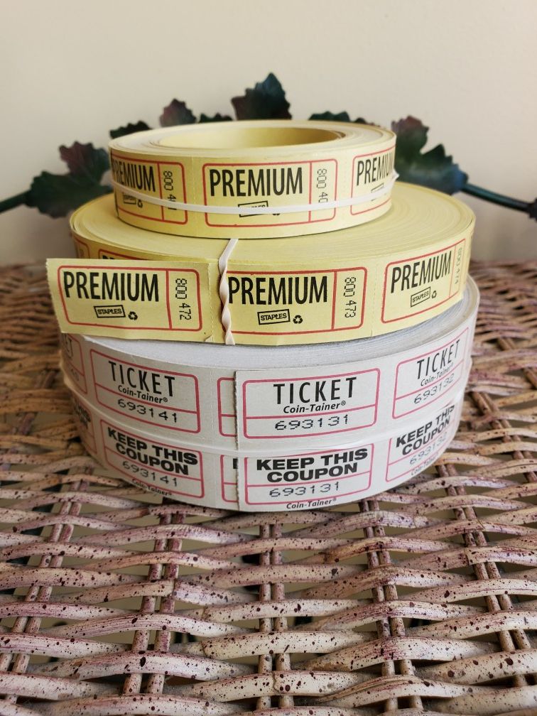 Unused raffle tickets