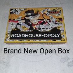 Brand New Open Box Texas Roadhouse Roadhouse-Opoly Board Game (Is Complete Nothing Missing)