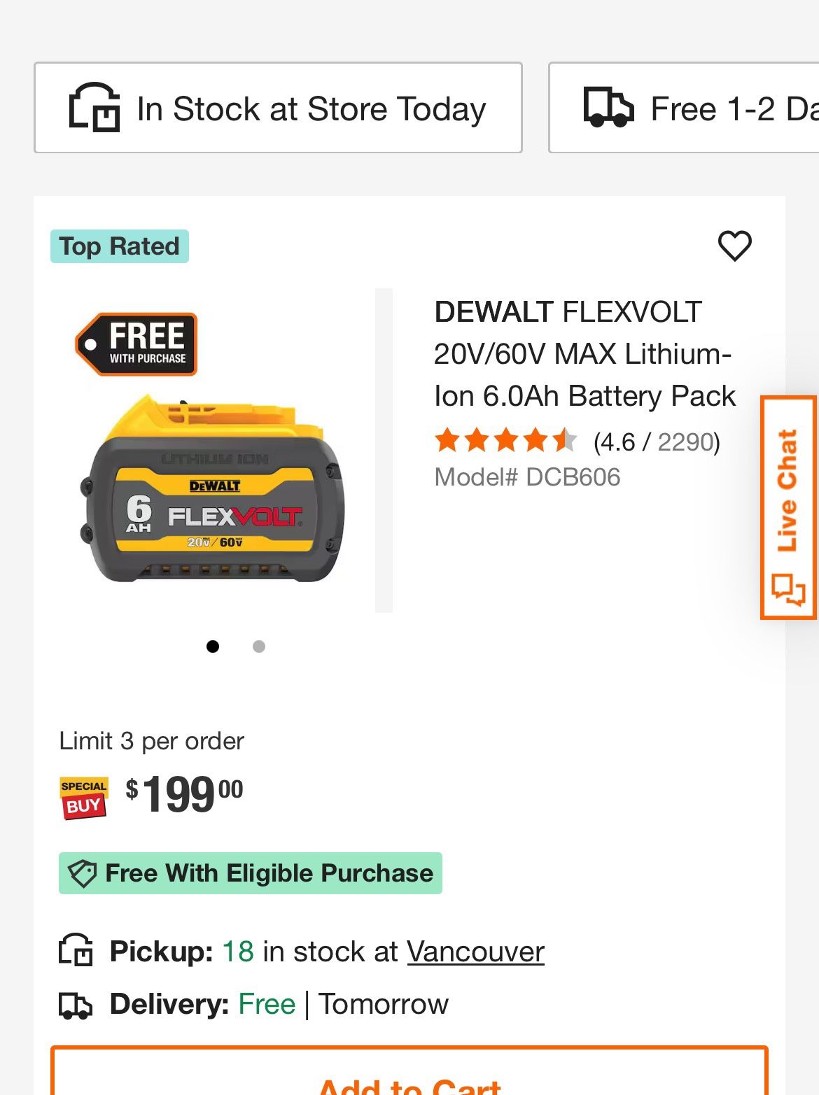 DEWALT FLEXVOLT 20V/60V MAX