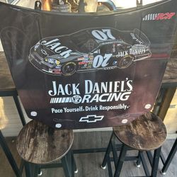 Jack daniel’s decorative nascar hood 