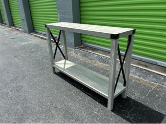 Grey IKEA style entryway table