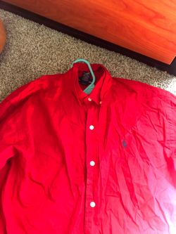 Used authentic Ralph Lauren button up shirt