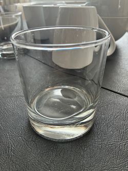 Clear Glass Rocks Whiskey Tumbler