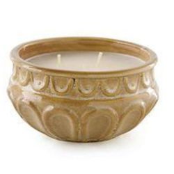 NEW VINTAGE Home Interiors 3 Wick Milano Ceramic Bowl "COTTON CRISP" Candle