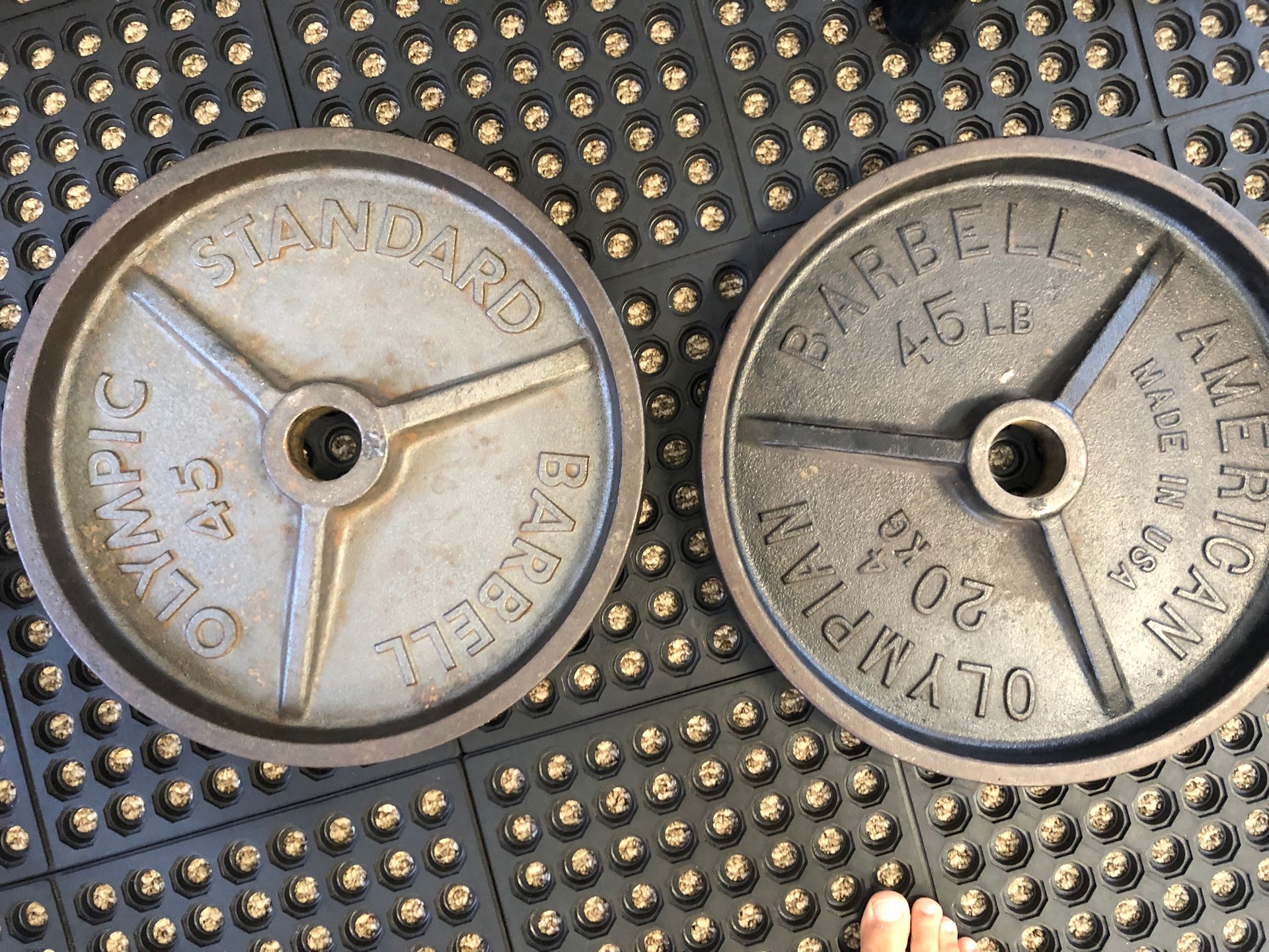 45 lb Olympic plate weights home gym