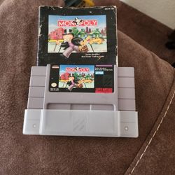Monopoly.
Game for super nintendo