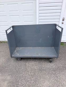 Heavy Duty Steel Industrial Cart on Wheels
