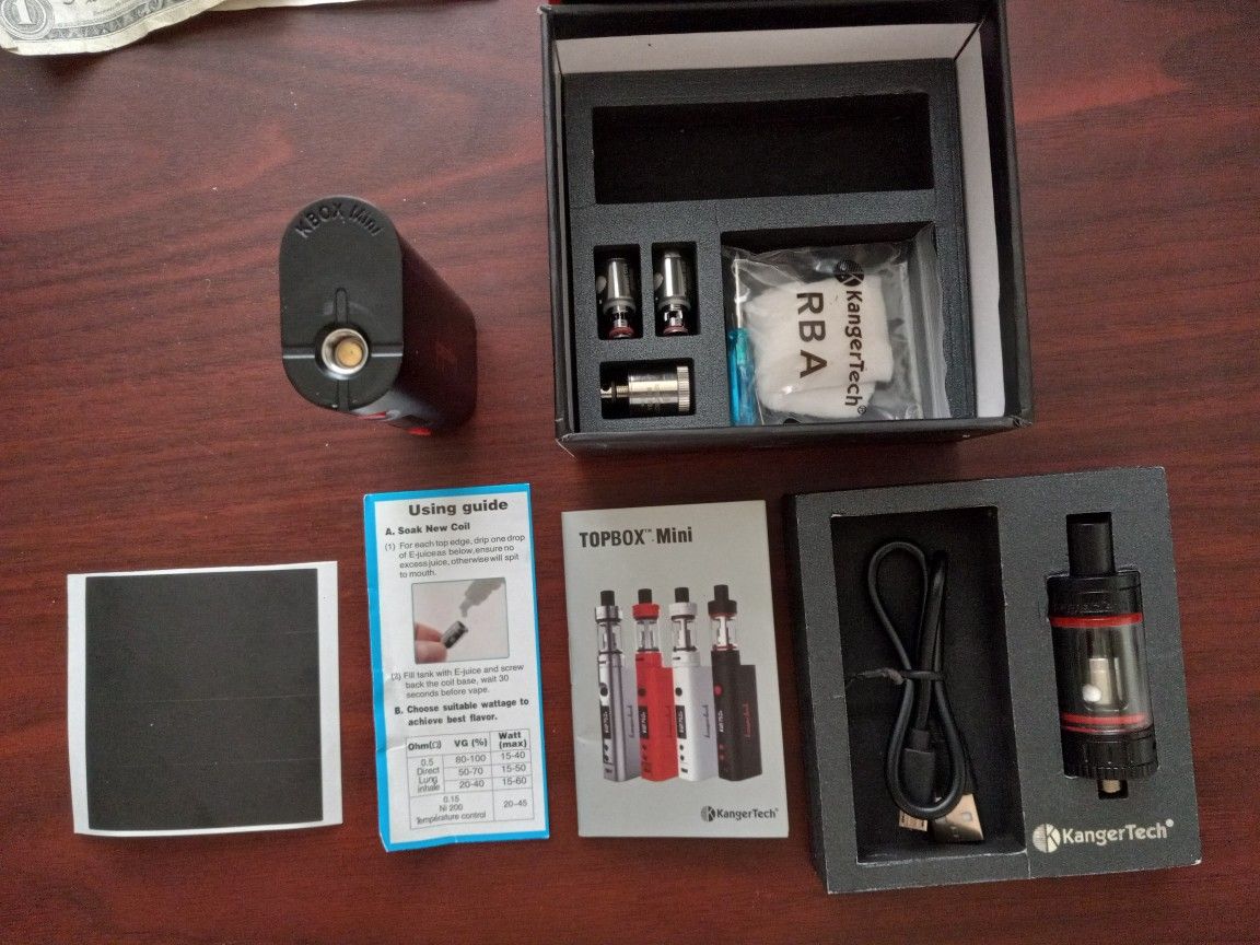 A Brand New Kangertech Top Box Starter Set Never Used