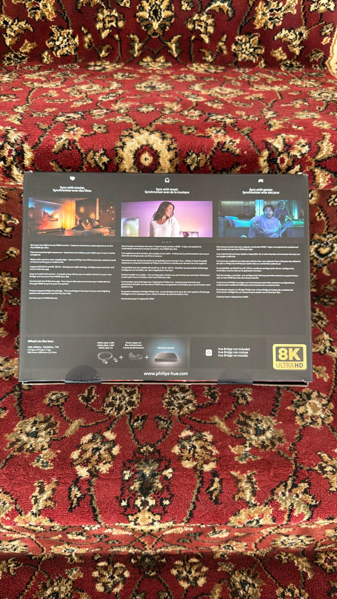 (New) 8K Philips Hue HDMI Play Sync