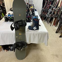 Arbor 158 Snowboard Package With Boots And Bindings 