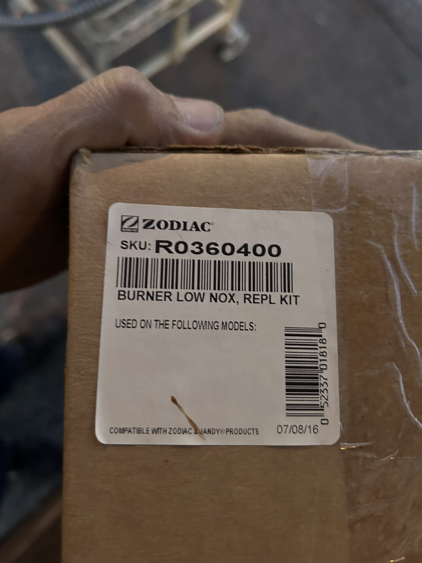 Teledyne Laars R0360250 and R0360400 burner kit LOW NOX