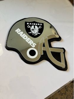 NFL Raiders helmet mirror