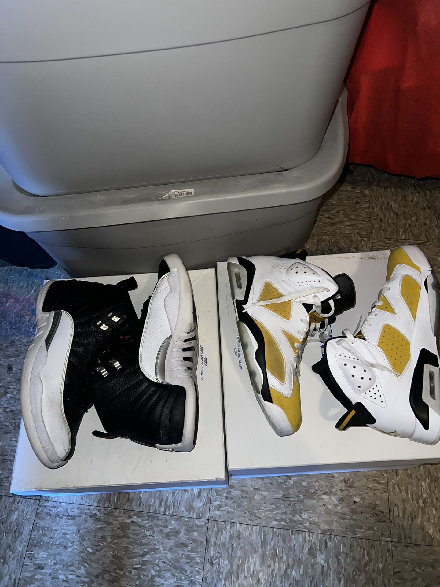 Jordan 12 Taxi / Jordan 6 Ochre Size 10.5