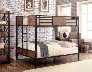 New! Industrial Twin Bunk Bed ($39 Down) NO CREDIT CHECK FINANCING