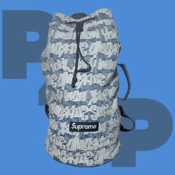 Supreme Fat Tip Jacquard Denim Backpack