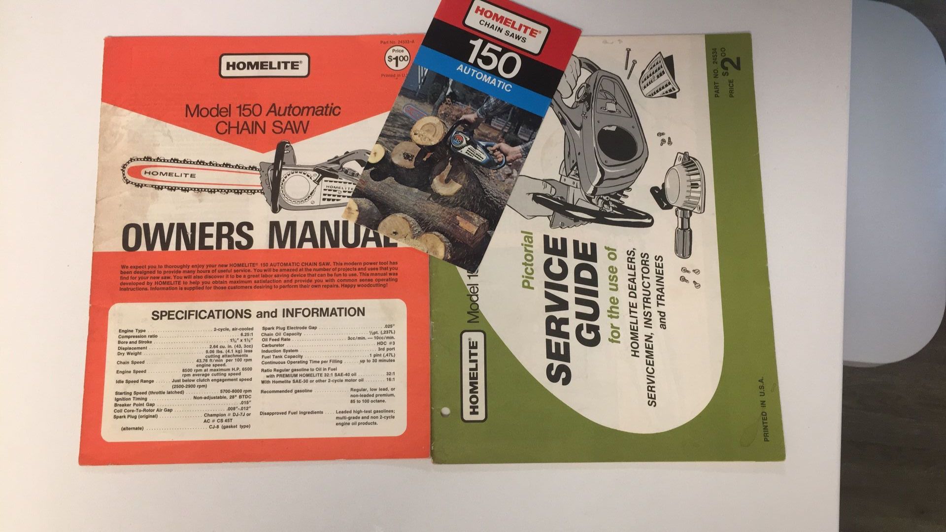 Vintage Chainsaw Manuals