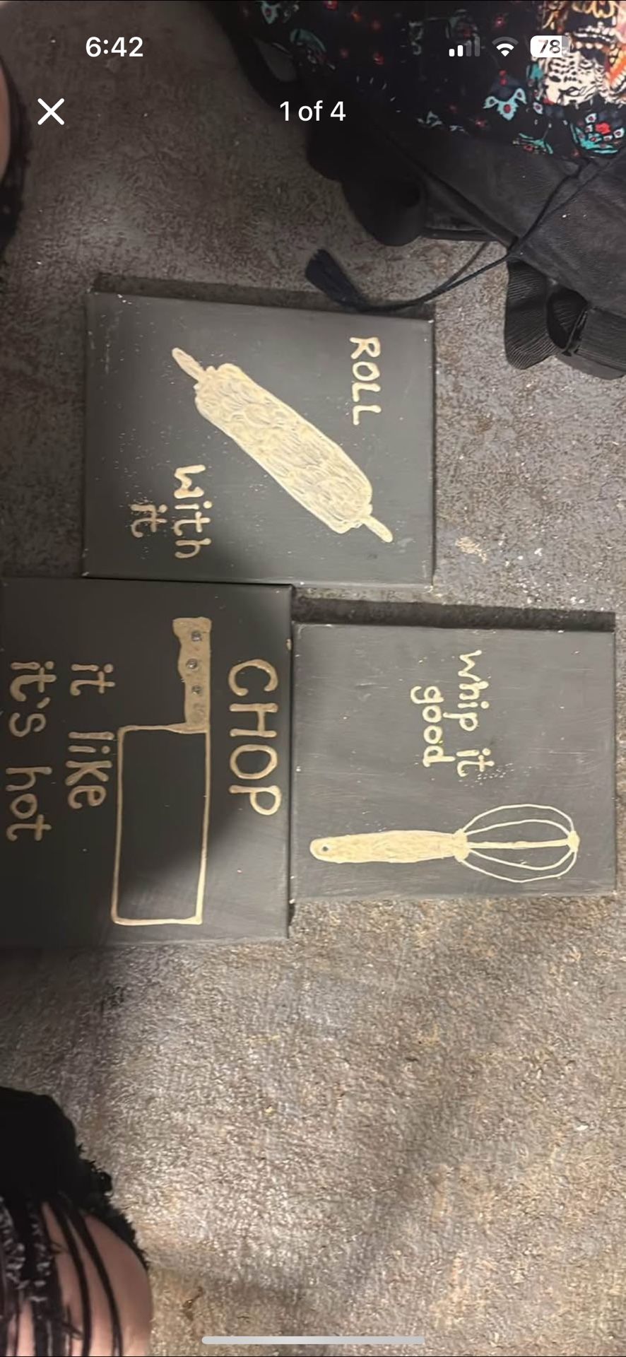 3 Kitchen Paintings