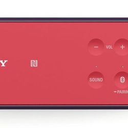 Model Sony SRS-X2.  Ultra-Portable Portable Bluetooth Speaker.  High-quality audio performance. 3.5mm jack audio input.