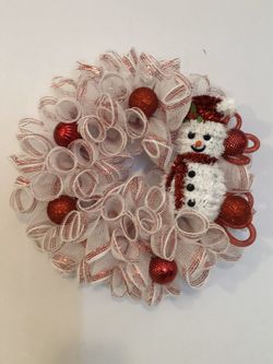 8 inch Deco mesh wreath