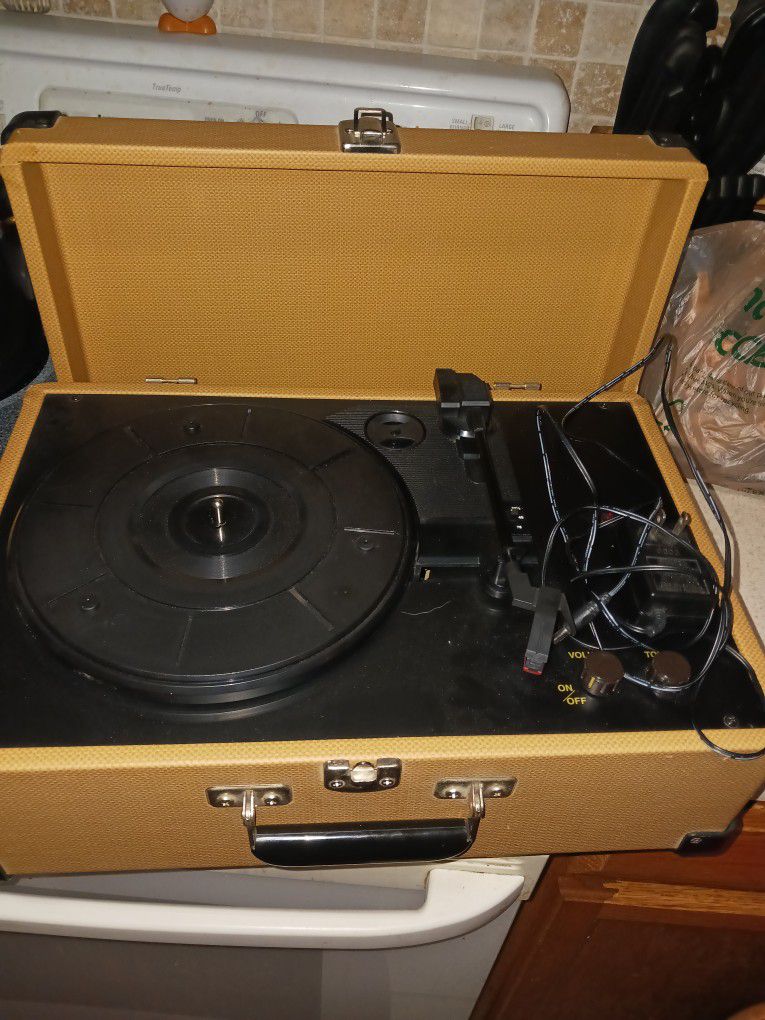 LIKE NEW CROSLEY PORTABLE ANTHOLOGY RECORD PLAYER PAID119 18 FIRM LOOK MY POST TONS ITEMS