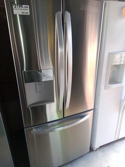 New LG stainless steel 3 door refrigerator 30 wide and REPAIRS