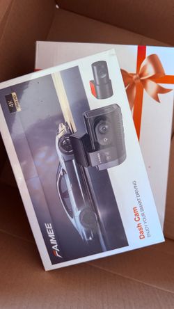 New in box! 4K Dash Cam Front and Rear, Night Vision, WDR, Free Card Included 2K Rear Dash Camera for Cars, 170° Wide Angle, 5.8G/2.4G Wi-Fi, Built-in