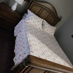 Bed Set and Entertainment Center