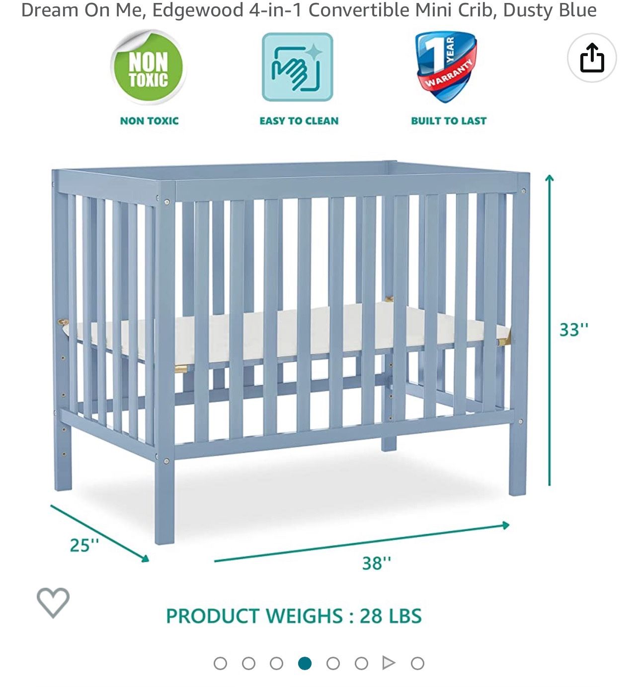 Mini Crib & Mattress